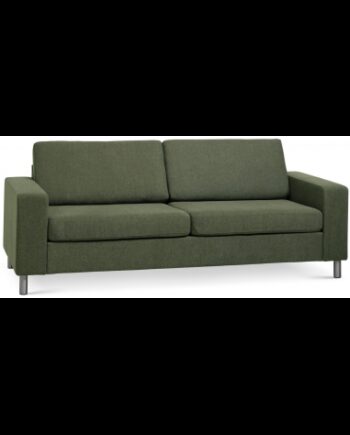 Panset Personers Sofa Polyester B218 D81 Børstet Alugrå Mosgrøn