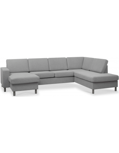 Panset Sofa Polyester B295 D197 Børstet Alugrå Grå