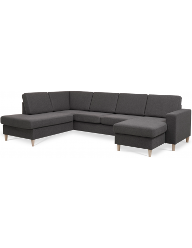 Panset Sofa Polyester B295 D197 Natur Antracit