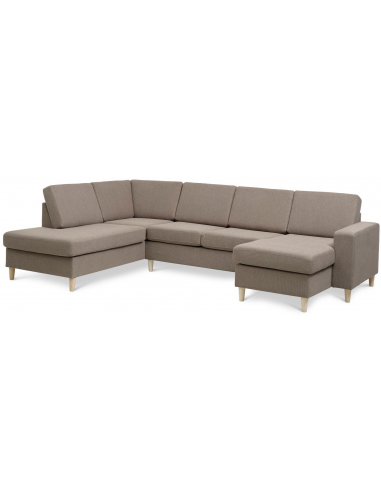 Panset Sofa Polyester B295 D197 Natur Lysebrun