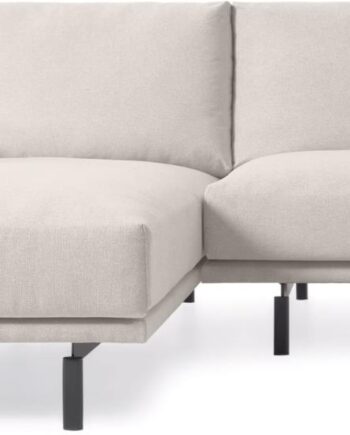 Personers Chaiselong Sofa Loungesofa Kave Home Galene Beige 214x166x94