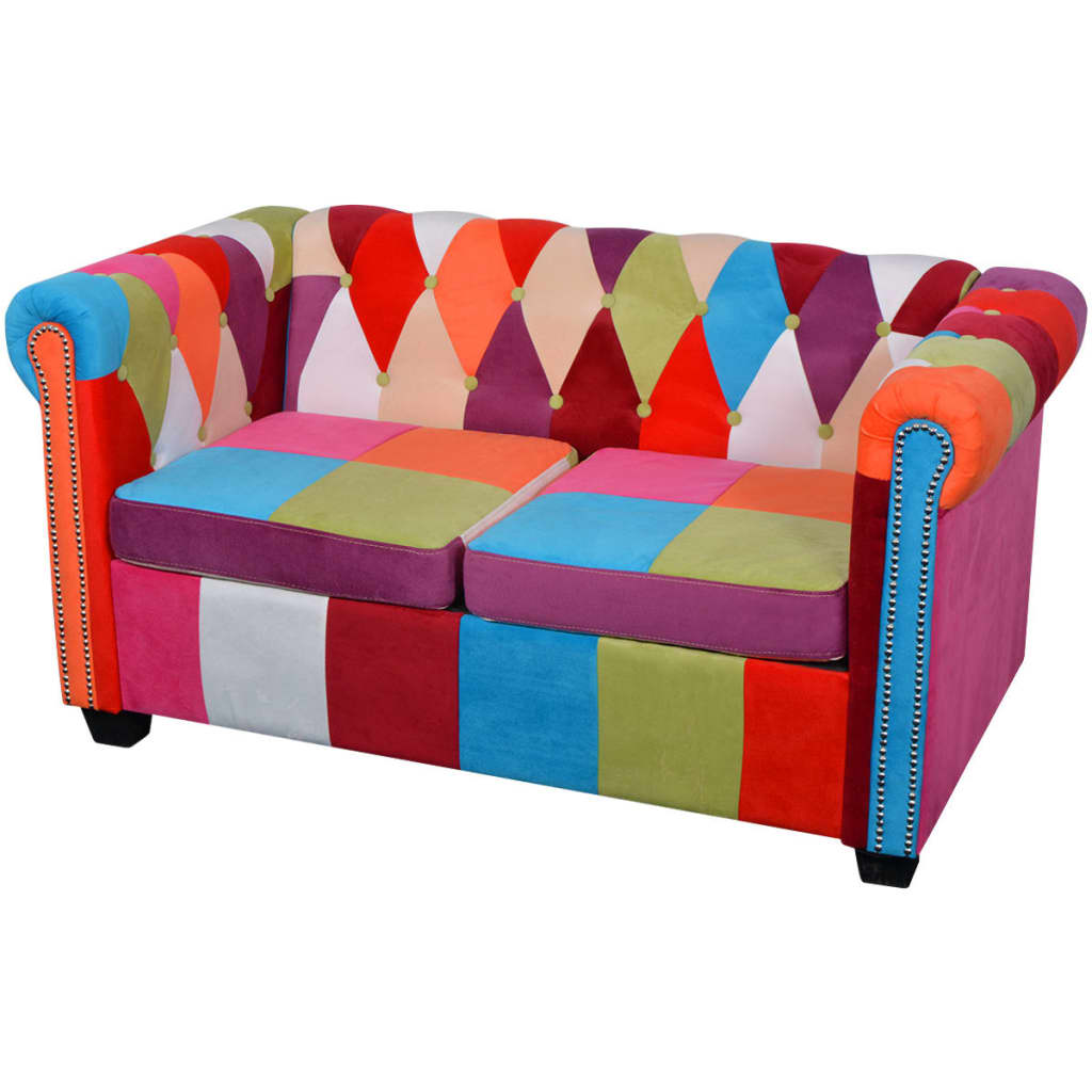Personers Chesterfield Sofa Stof Sædet