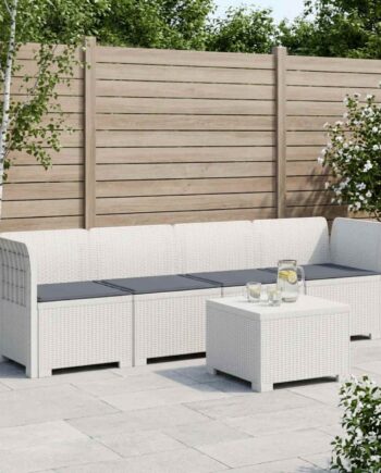 Personers Have Sofa Med Puder Rattan Look Hvid