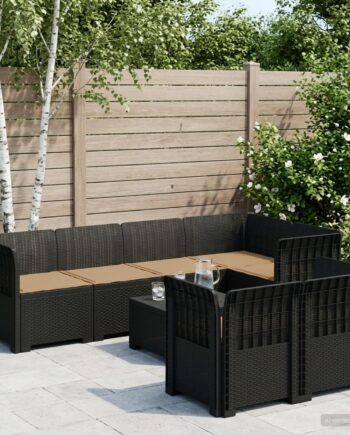 Personers Have Sofa Med Puder Rattanlook Antracit