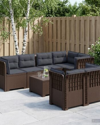 Personers Have Sofa Med Puder Rattanlook Brun