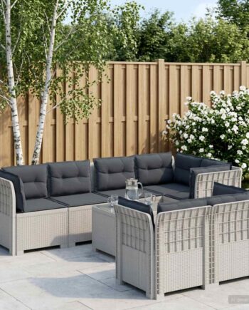 Personers Have Sofa Med Puder Rattanlook Hvid