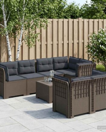 Personers Have Sofa Med Puder Rattanlook Lysegrå