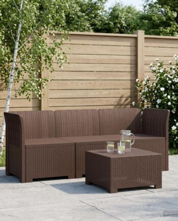 Personers Have Sofa Rattan Look Brun