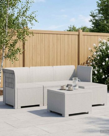 Personers Have Sofa Rattan Look Hvid