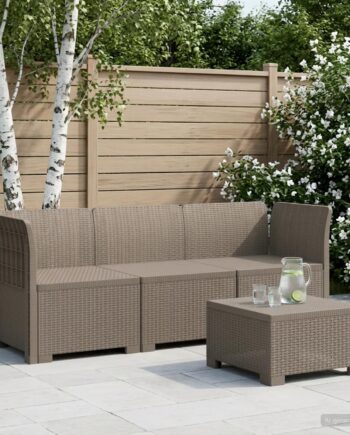 Personers Have Sofa Rattan Look Lysegrå
