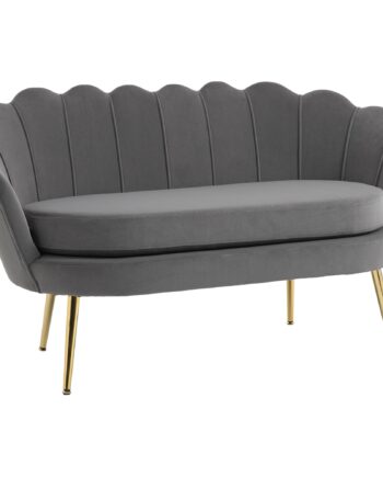 Personers Loungesofa Med Bløde Generøse Hynder Polstret Sofa Siddemøbler Polstrede Møbler Designersofa Elegant Fløjl Polyester Grå 133
