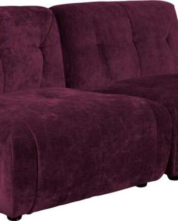 Personers Polstret Sofa Dutchbone Giada Aubergine H76b184l91