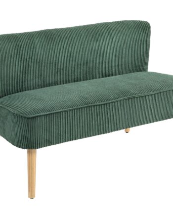 Personers Polstret Sofa Træ Fløjlsblød Polyester Skum 117 Grøn