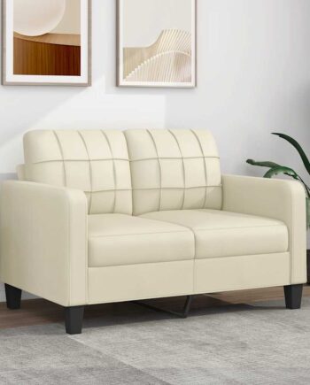 Personers Sofa 120 Kunstlæder Cremefarvet