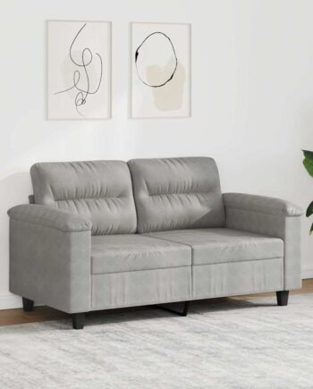 Personers Sofa 120 Mikrofiberstof Lysegrå