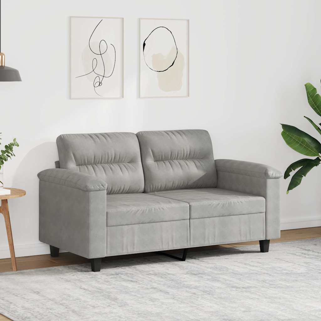 Personers Sofa 120 Mikrofiberstof Lysegrå