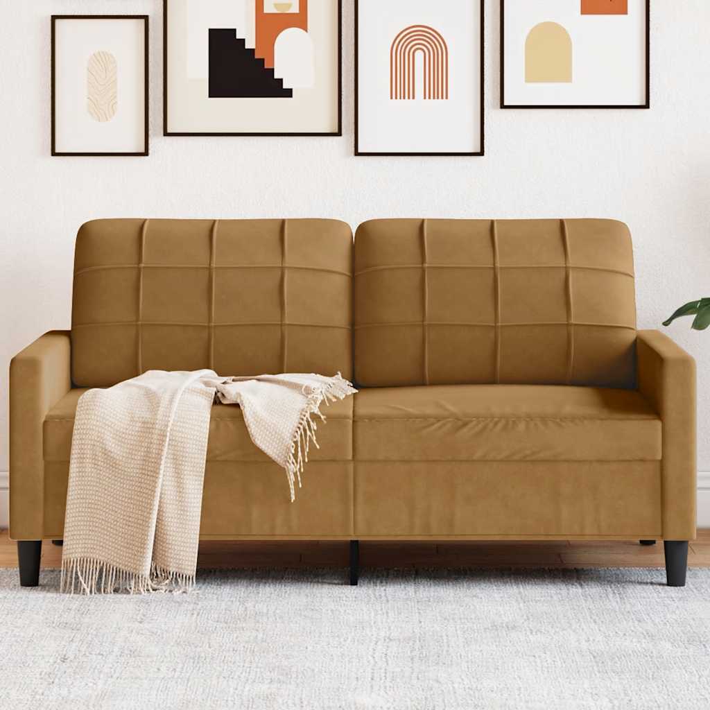 Personers Sofa 140 Fløjl Brun