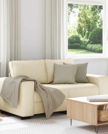 Personers Sofa 160x77x82 Stof Cremefarvet