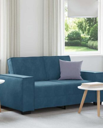 Personers Sofa 160x78x84 Fløjl Blå