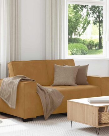 Personers Sofa 160x78x84 Fløjl Brun