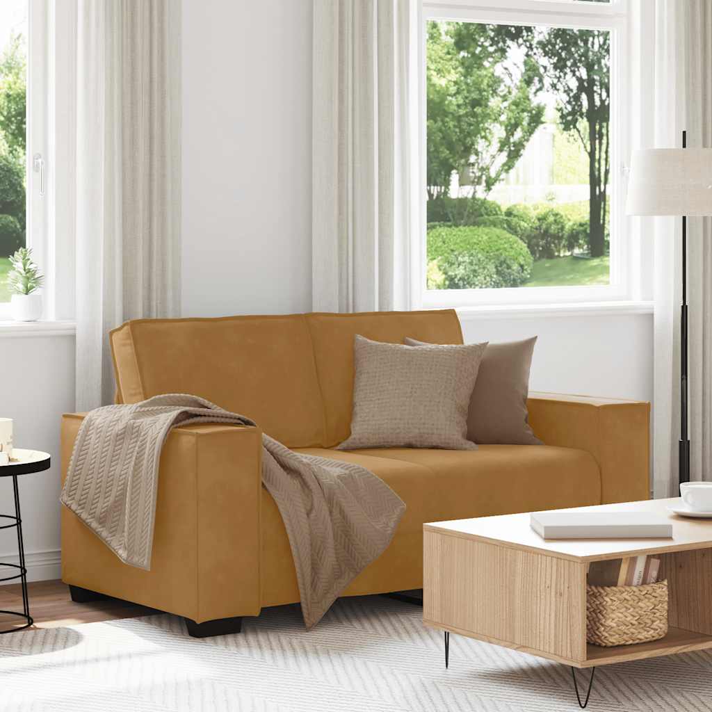 Personers Sofa 160x78x84 Fløjl Brun