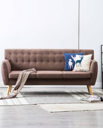 Personers Sofa 172x70x82 Stofbetræk Brun