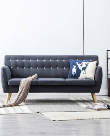 Personers Sofa 172x70x82 Stofbetræk Mørkegrå