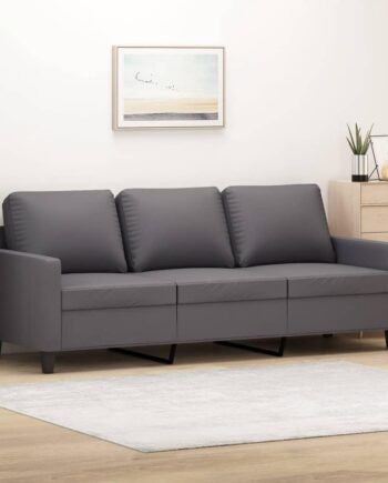 Personers Sofa 180 Gråt Kunstlæder