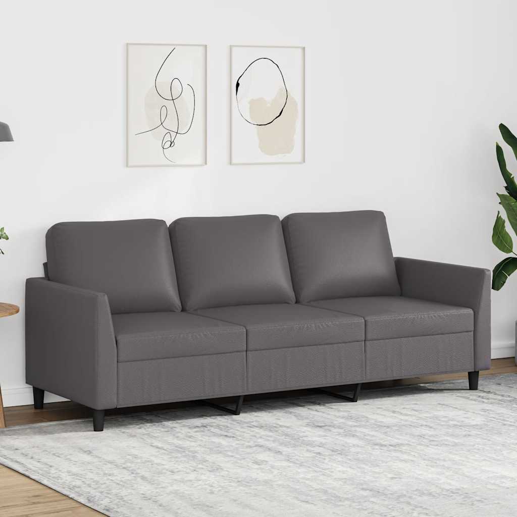 Personers Sofa 180 Kunstlæder Grå