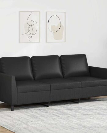 Personers Sofa 180 Kunstlæder Sort