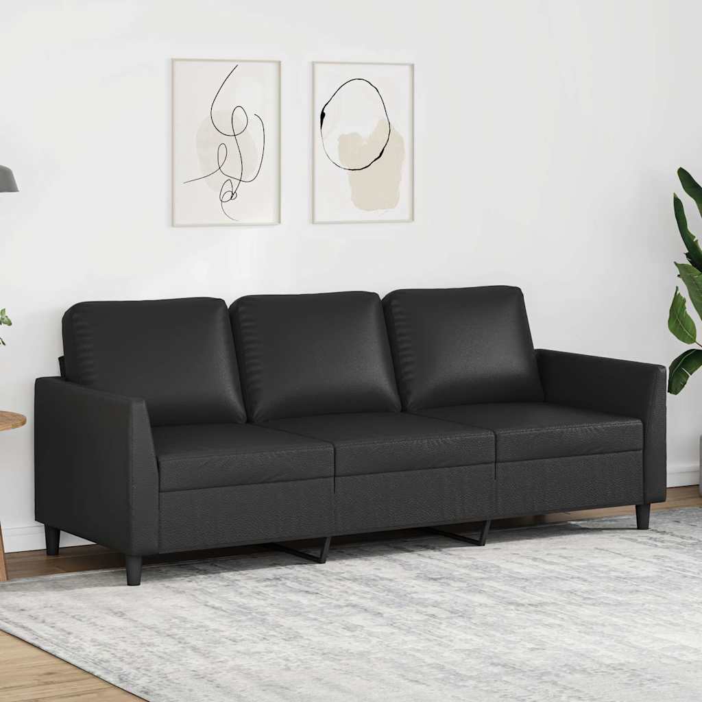 Personers Sofa 180 Kunstlæder Sort