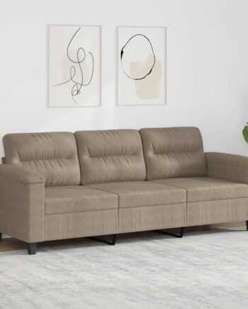 Personers Sofa 180 Mikrofiberstof Gråbrun