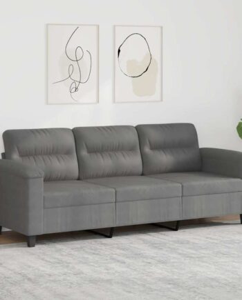 Personers Sofa 180 Mikrofiberstof Mørkegrå