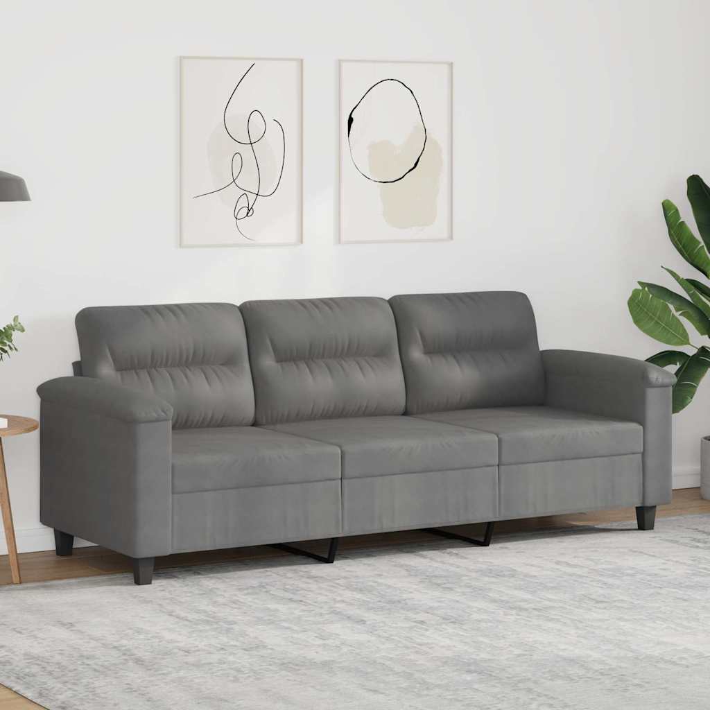 Personers Sofa 180 Mikrofiberstof Mørkegrå