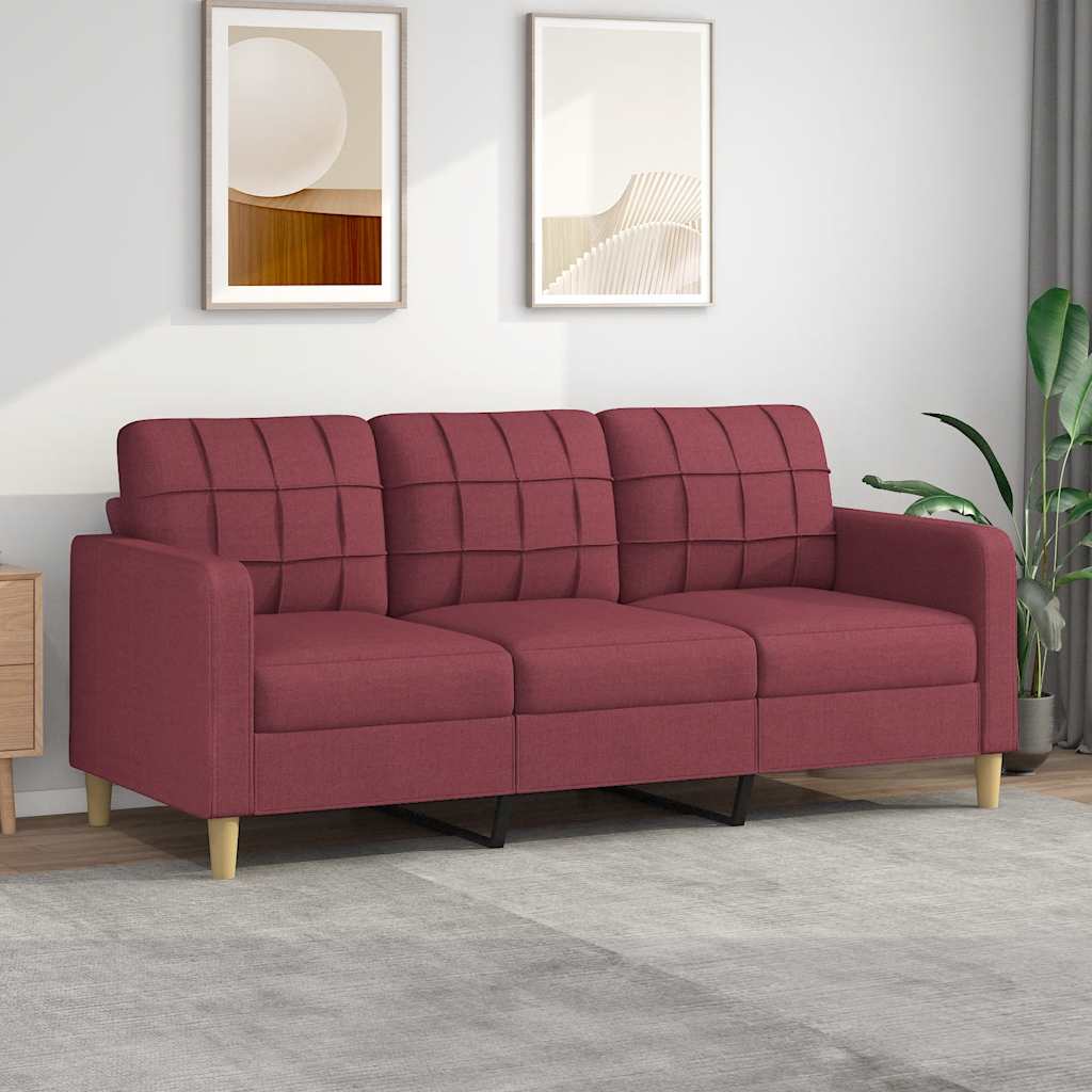 Personers Sofa 180 Stof Vinrød