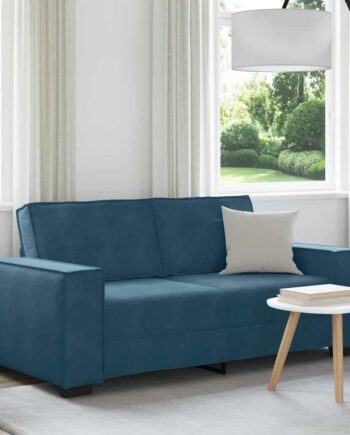 Personers Sofa 180x78x84 Fløjl Blå