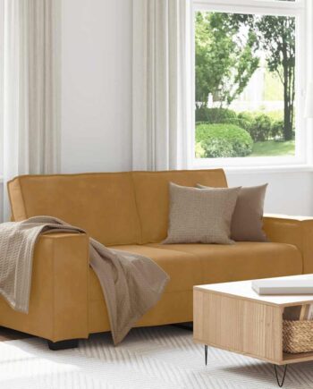 Personers Sofa 180x78x84 Fløjl Brun