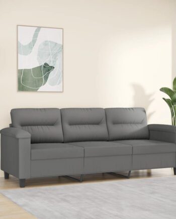 Personers Sofa 210 Mikrofiber Mørkegrå