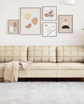 Personers Sofa 210 Stof Cremefarvet