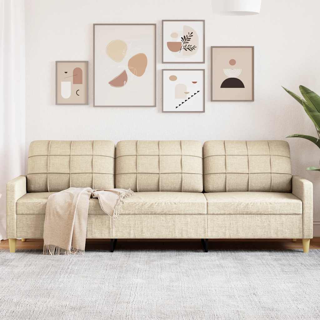 Personers Sofa 210 Stof Cremefarvet