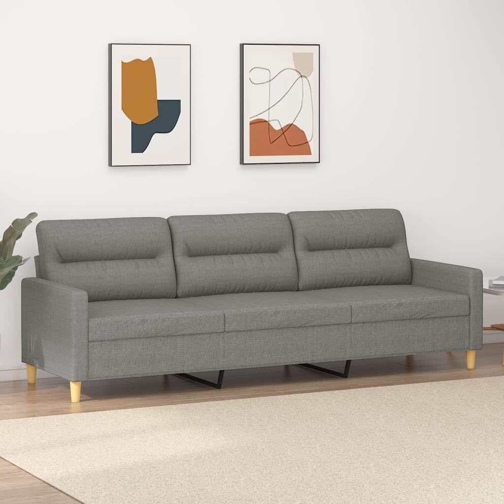 Personers Sofa 210 Stof Mørkegrå