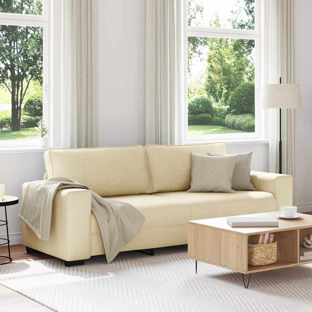 Personers Sofa 220x77x82 Stof Cremefarvet