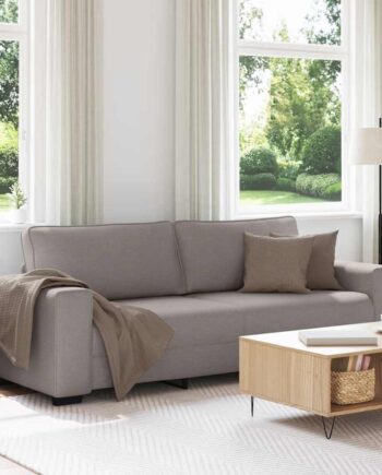 Personers Sofa 220x77x82 Stof Gråbrun