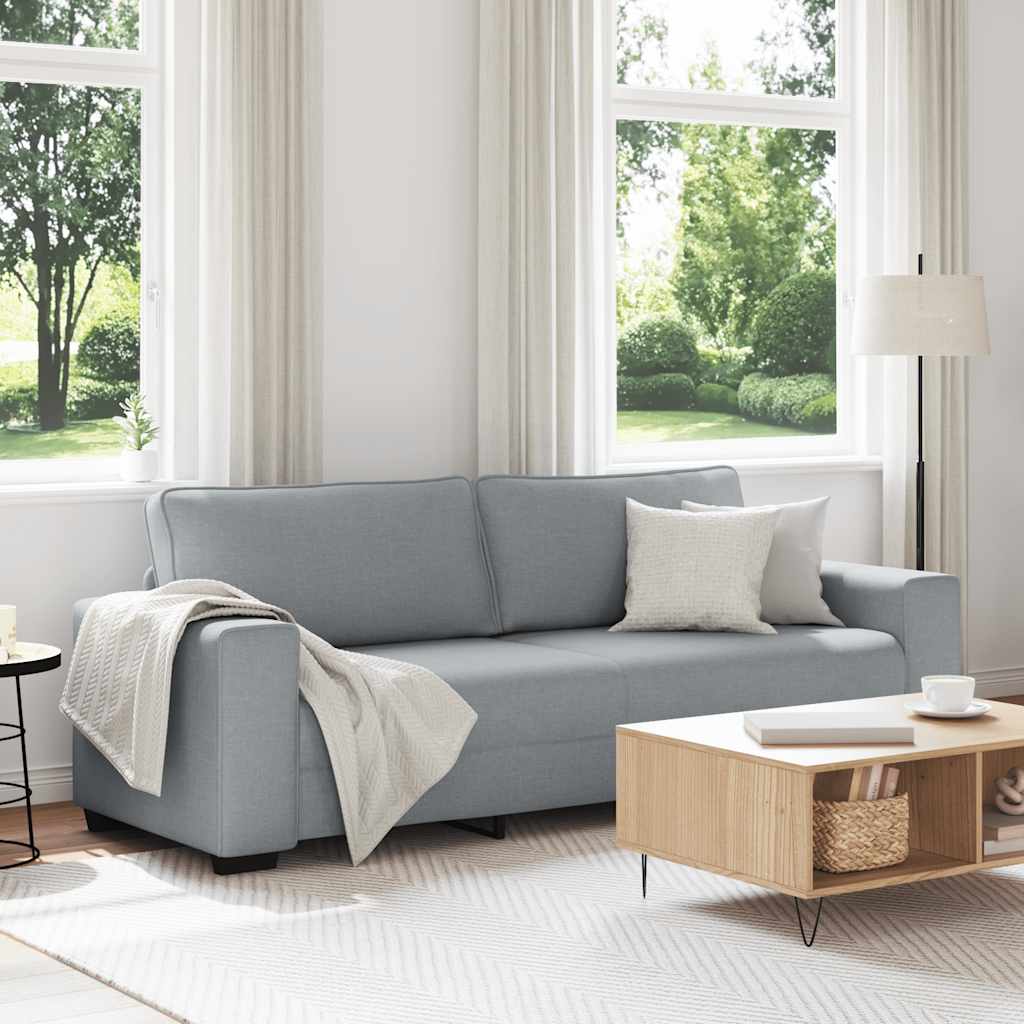 Personers Sofa 220x77x82 Stof Lysegrå