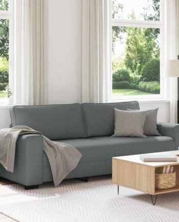 Personers Sofa 220x77x82 Stof Mørkegrå