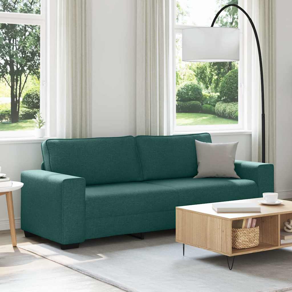 Personers Sofa 220x77x82 Stof Mørkegrøn