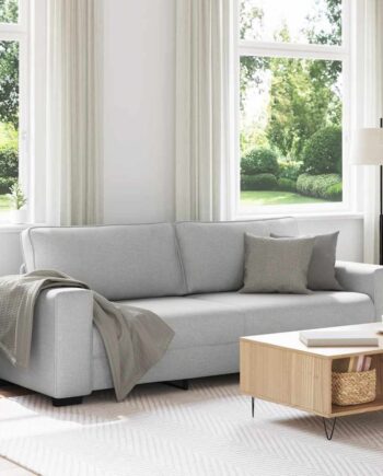 Personers Sofa 220x77x82 Stof Skygrå