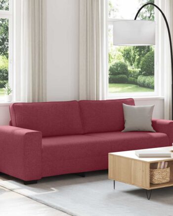 Personers Sofa 220x77x82 Stof Vinrød
