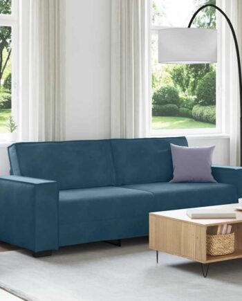 Personers Sofa 220x78x84 Velour Blå