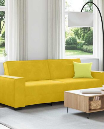 Personers Sofa 220x78x84 Velour Gul